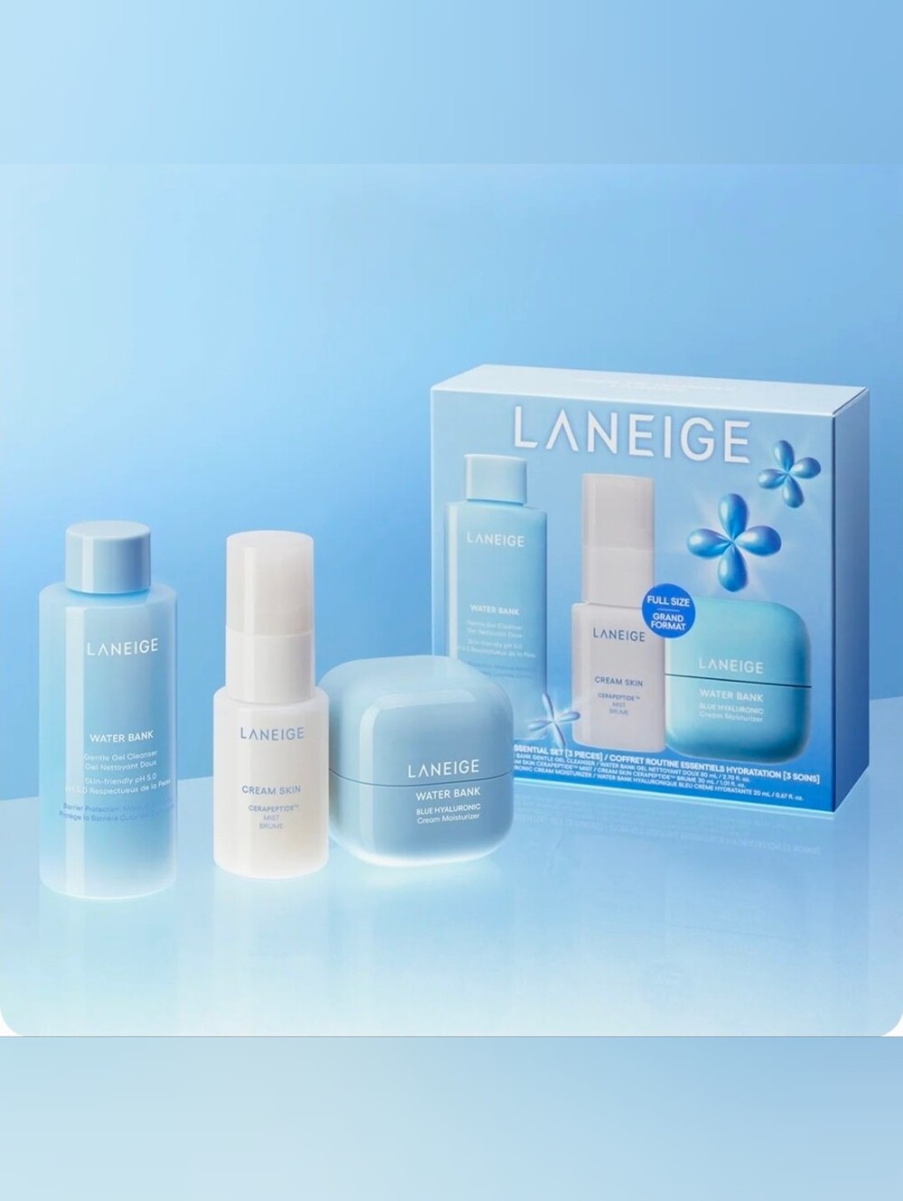 LANEIGE Daily Hydration Minis Essential Set. BNIB